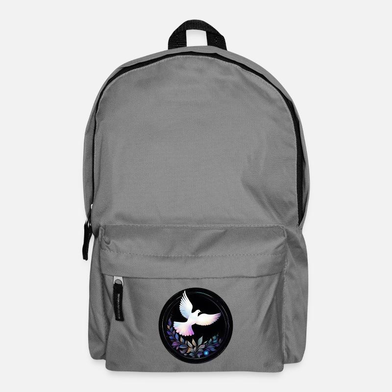 Pastelltaube im Sternkreis - Rucksack - Mittelgrau