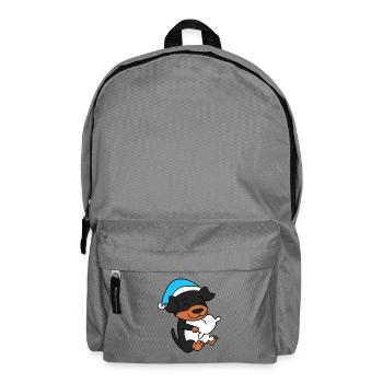 Rottweiler Sleeping Fatigue Dog - Backpack - elephant grey - Front