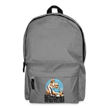 Retirement Life Enjoy Gift - Backpack - elephant grey - Front