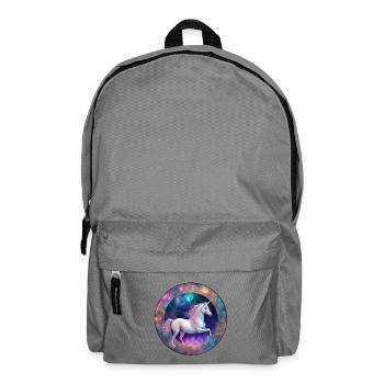 Cercle de licorne galactique - Sac à dos - gris éléphant - Devant