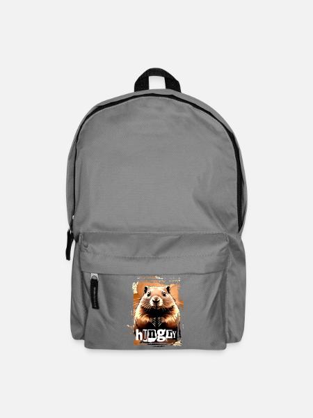 Hungriger Nager - Rucksack - Mittelgrau