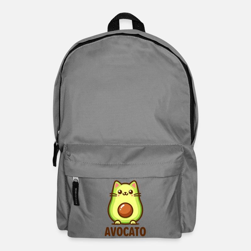 Avocato - Das süße Katzen-Avocado Shirt - Rucksack - Mittelgrau