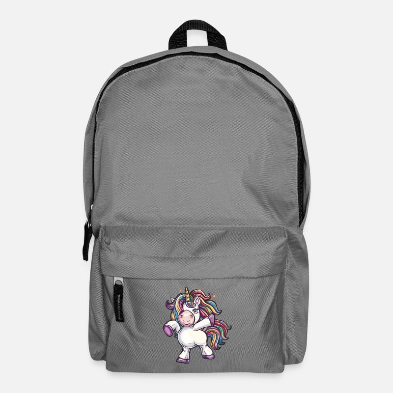 Bunter Einhorn Tanz - Rucksack - Mittelgrau