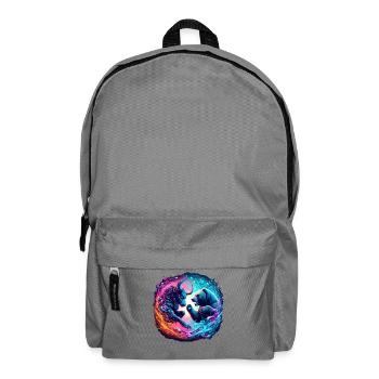 Börsenhandel Trading Bulle vs. Bär - Rucksack - Mittelgrau - Vorne