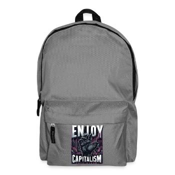 Enjoy Capitalism - Rucksack - Mittelgrau - Vorne