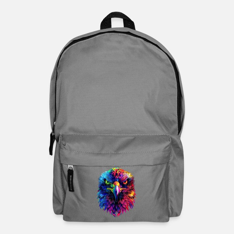 Adler Pop Art Bunte Farben Steinadler Seeadler - Rucksack - Mittelgrau