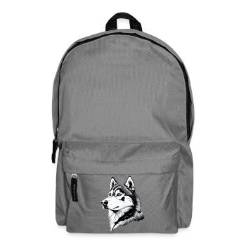 Husky Dogs Lover Dog Love Siberian Huskies - Backpack - elephant grey - Front