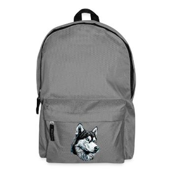 Husky Dogs Lover Dog Love Siberian Huskies - Backpack - elephant grey - Front