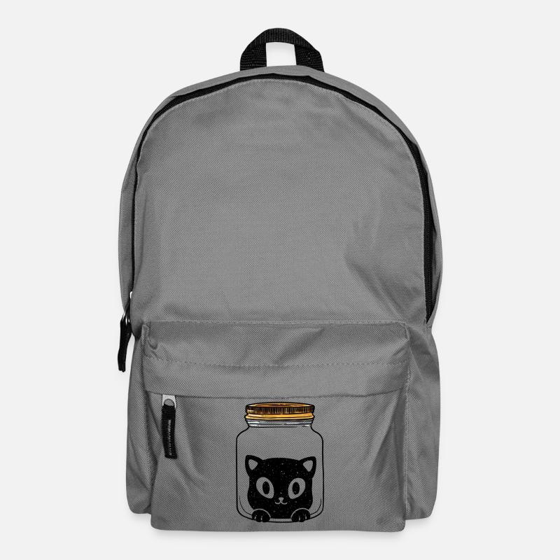 Katze Katzen Geschenkidee - Rucksack - Mittelgrau