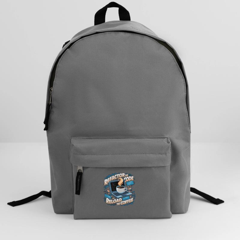 Programmers generate code from coffee Backpack