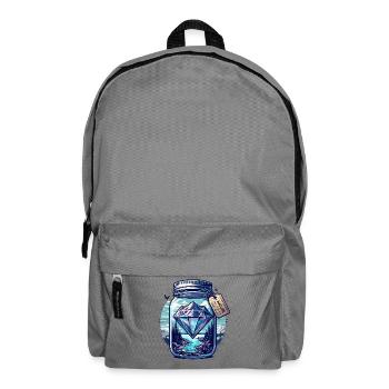 Diamond Nature Landscape in Glass - Backpack - elephant grey - Front