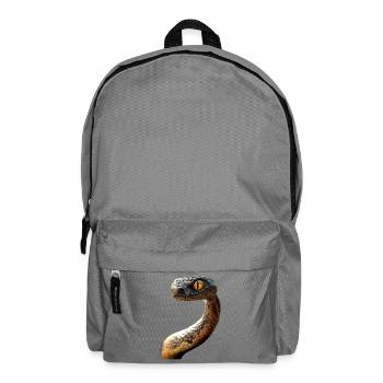 Snake Python Cobra Mamba Rattlesnake Snake - Backpack - elephant grey - Front