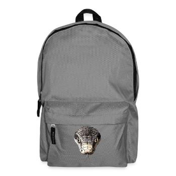 Snake Python Cobra Mamba Rattlesnake Snake - Backpack - elephant grey - Front
