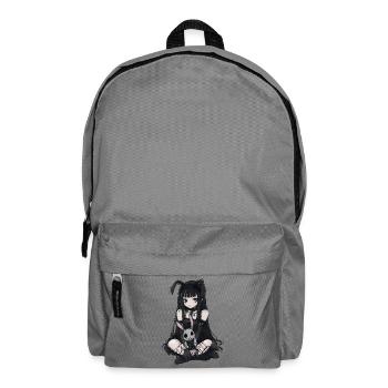 Kawaii Cute Anime Girl Goth Bunny Grunge Gothic - Rucksack - Mittelgrau - Vorne