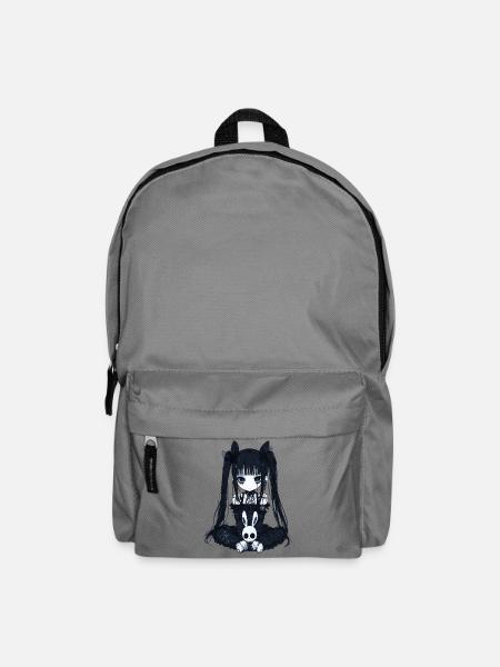 Anime Girl Goth Bunny Grunge Gothic Cute Kawaii - Rucksack - Mittelgrau