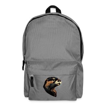 Loutre Loutre de mer Loutre Loutre Martre amour Loutre mignonne - Sac à dos - gris éléphant - Devant