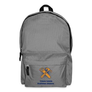 Planing dreams, carving realities - Backpack - elephant grey - Front