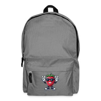 fraise sucrée dessin animé fruit de la paix fruité - Sac à dos - gris éléphant - Devant