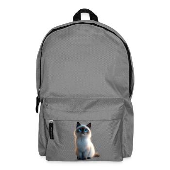 Birma Katze Heilige Birmakatze Süße Birma Katzen - Rucksack - Mittelgrau - Vorne
