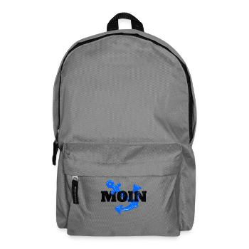 Moin Hamburg Anker Hamburger Hafen Fan Stadt HH - Backpack - elephant grey - Front