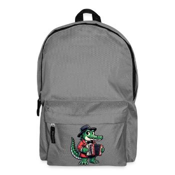 Crocodile Russian in Russian Russian Crocodiles - Backpack - elephant grey - Front