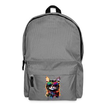 Bengal Katze Leopard Cat Leopardette Bengal Katzen - Rucksack - Mittelgrau - Vorne