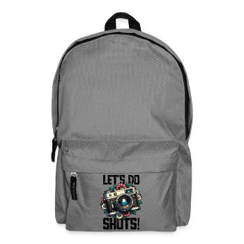 Let’s Do Shots Fotograf Kamera Spruch für - Rucksack - Mittelgrau - Vorne