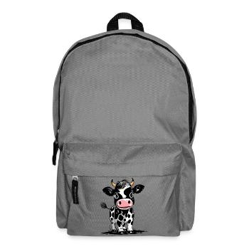 Mignon bébé veau - Animal de la ferme - Veau vache - Sac à dos - gris éléphant - Devant