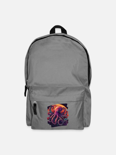Kraken Oktopus - Rucksack - Mittelgrau