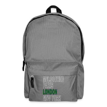 Major Tennis, London, Melbourne, Paris, New York - Backpack - elephant grey - Front