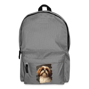 Shih Tzu - Backpack - elephant grey - Front