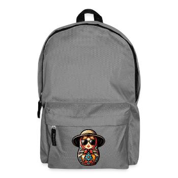 Russian Girl! Matryoshka Russian for Russians - Backpack - elephant grey - Front