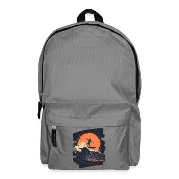 Surfer Surfen Surfbrett Surfing - Rucksack - Mittelgrau - Vorne