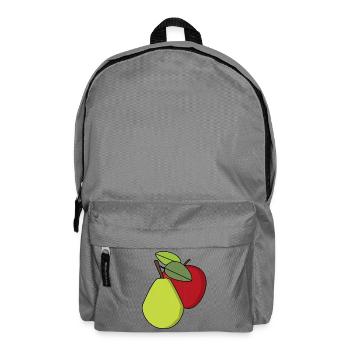 Fruit, Fruits, Apple, Pear - Backpack - elephant grey - Front