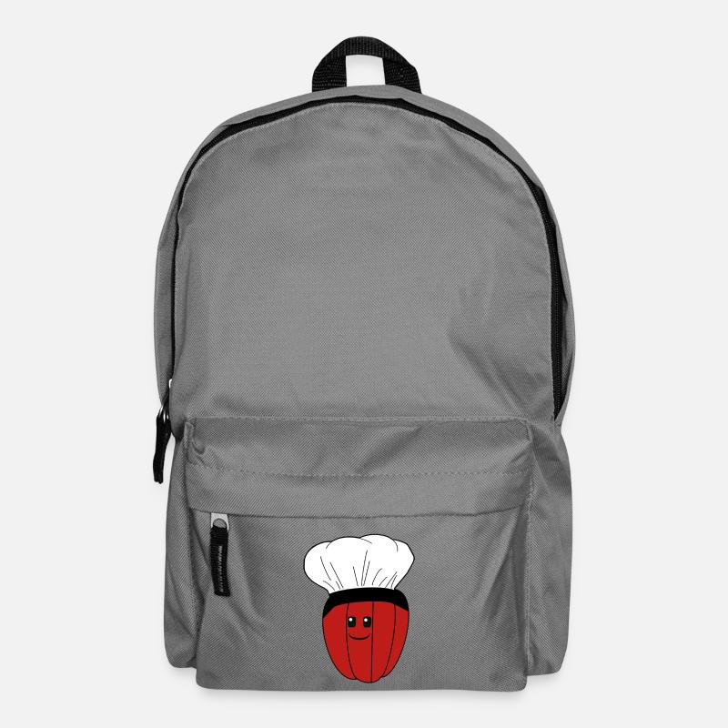 Chef's Hat, Pepper, Pod, Vegetables - Backpack - elephant grey