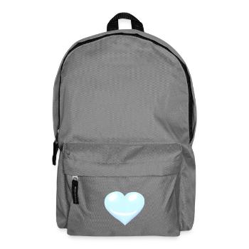 Herz Herzen Emotion Gesicht - Rucksack - Mittelgrau - Vorne