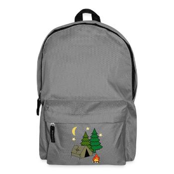 Tente Camping Aventure en plein air Camping Vacances en forêt - Sac à dos - gris éléphant - Devant