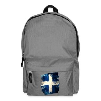 Finnish flag Finland - Backpack - elephant grey - Front