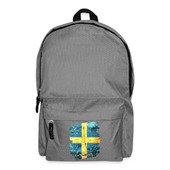 Swedish flag Sweden - Backpack - elephant grey - Front