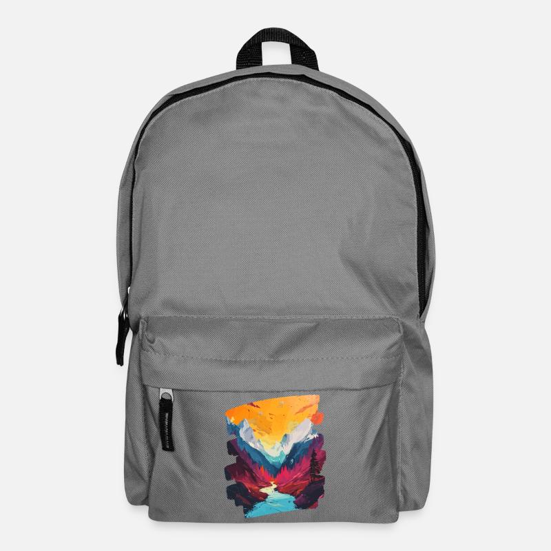 Berge - Rucksack - Mittelgrau
