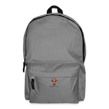 Pixel Stick Figure Funny Graphic Humor Gift - Backpack - elephant grey - Front