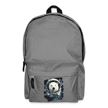 Eisbär Astronaut - Rucksack - Mittelgrau - Vorne