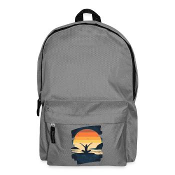 Yoga Namaste Meditation - Rucksack - Mittelgrau - Vorne