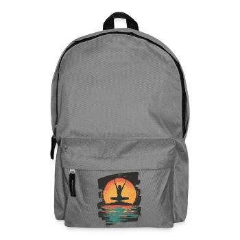 Yoga Namaste Meditation - Rucksack - Mittelgrau - Vorne