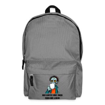 Kaffee-Zombie - Rucksack - Mittelgrau - Vorne