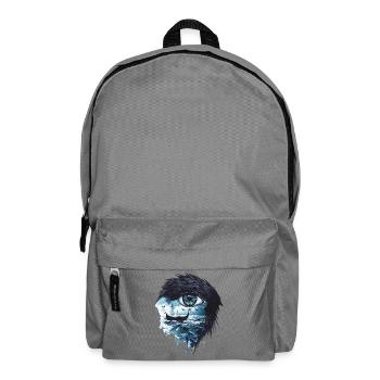 Viking Raven Ship Runes - Rucksack - Mittelgrau - Vorne