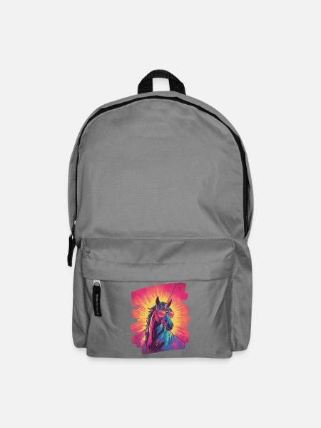 Einhorn - Rucksack - Mittelgrau