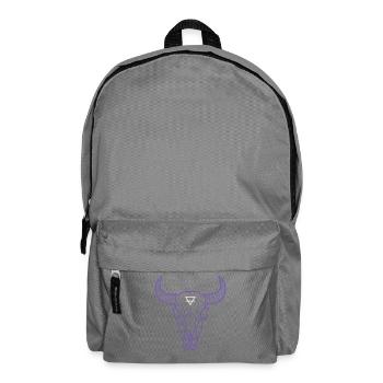 Erde Symbol Stier Schädel | Mystische Minimal Art - Rucksack - Mittelgrau - Vorne
