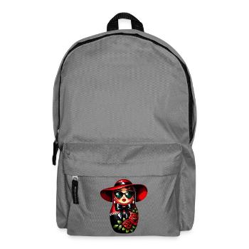 Russian Girl! Matryoshka Russian for Russians - Backpack - elephant grey - Front