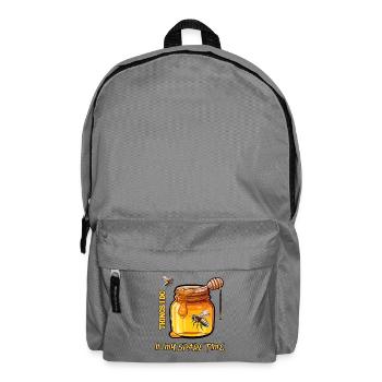 Imker Dinge, die ich in meiner Freizeit mache Lustiges Geschenk - Rucksack - Mittelgrau - Vorne